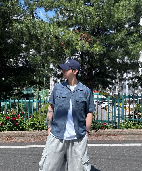 P.IN.O(ピインオ)の「ウェスタンオープンカラー ハーフシャツ - ネイビー(シャツ/ブラウス・メンズ・その他・MEDIUM/LARGE/X-LARGE)」の7枚目の写真