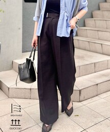 NOLLEY’S | 《セットアップ対応》【BECシリーズ】ウォッシャブルリネンライク2タックパンツ(その他パンツ)