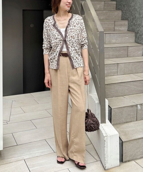 NOLLEY’S(ノーリーズ)の「《セットアップ対応》【BECシリーズ】ウォッシャブルリネンライク2タックパンツ(その他パンツ・レディース・ブラック/ベージュ・38/36)」の21枚目の写真