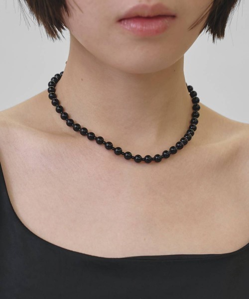 TODAYFUL(トゥデイフル)の「TODAYFUL Orb Stone Choker(ネックレス・レディース・ローズ/ブラック・FREE)」の6枚目の写真