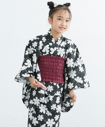 QUNTSTYLE（キュントスタイル）の「2WAY浴衣ワンピース(浴衣上下+作り帯) (100~160cm)（浴衣）」