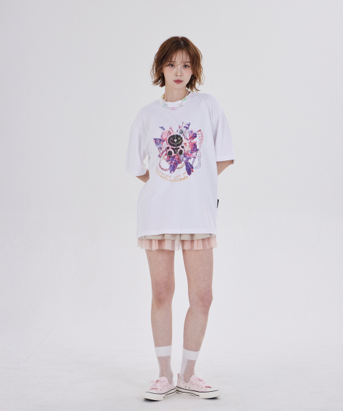 DYSFUNCT(ディスファンクト)の「UNWANTED RABBITS T-SHIRT(WHITE)(Tシャツ/カットソー・レディース・その他・SMALL/MEDIUM/LARGE)」の2枚目の写真