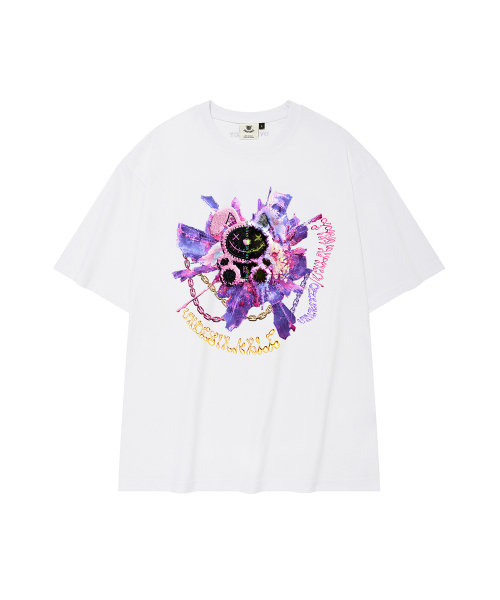 DYSFUNCT(ディスファンクト)の「UNWANTED RABBITS T-SHIRT(WHITE)(Tシャツ/カットソー・レディース・その他・SMALL/MEDIUM/LARGE)」の4枚目の写真