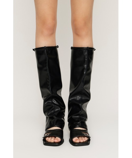 F/LEATHER LEG COVER フェイクレザーレッグカバー 夏服（レッグ