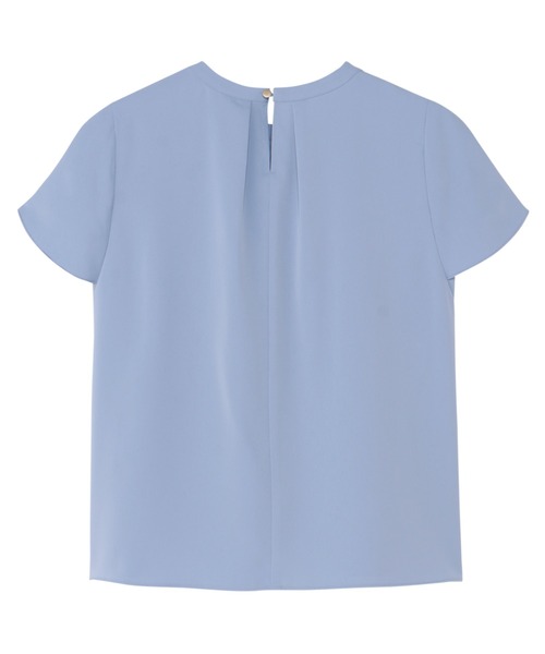 TOKYO SHIRTS(トウキョウシャツ)の「接触冷感 シルキーサテン フレア袖 ブラウス(シャツ/ブラウス・レディース・ブラウン/ブルー・L/M)」の9枚目の写真