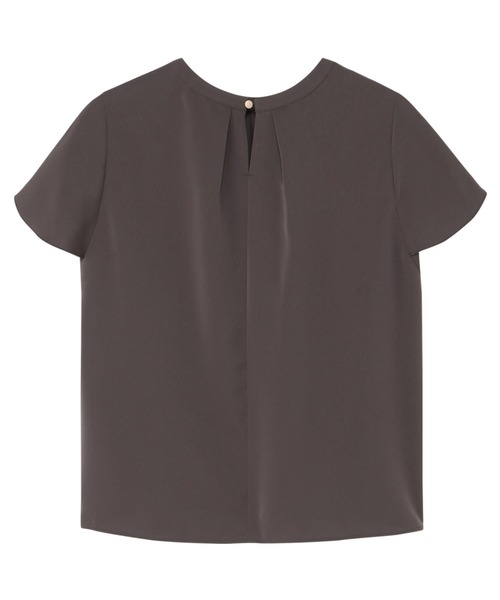TOKYO SHIRTS(トウキョウシャツ)の「接触冷感 シルキーサテン フレア袖 ブラウス(シャツ/ブラウス・レディース・ブラウン/ブルー・L/M)」の4枚目の写真