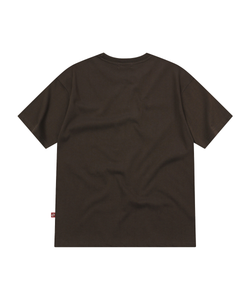 S'EST(エスイーエスティー)の「Dot Star Applique T-shirts Dark Brown(Tシャツ/カットソー・メンズ・ダークブラウン・MEDIUM/SMALL/LARGE)」の2枚目の写真