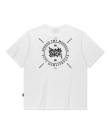 スタンプタグTシャツ - ホワイト