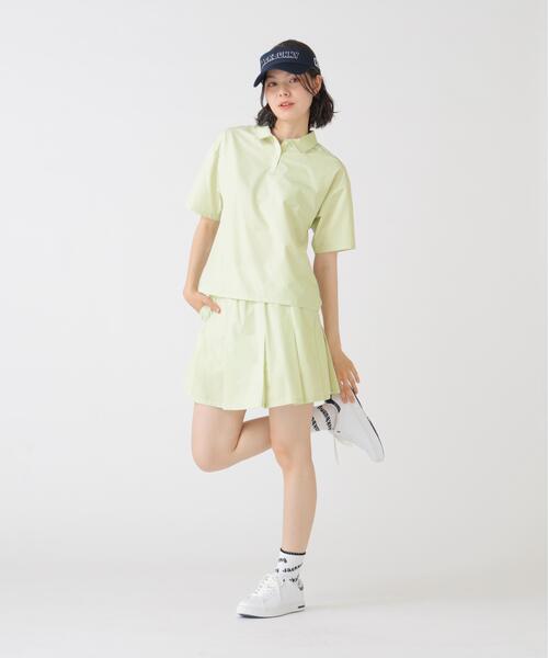 Jack Bunny!!（ジャックバニー）の「【Jack Bunny!!】HyperHelix4WAYストレッチ半袖ポロシャツ（ポロシャツ・レディース・ベージュ/グレー・LARGE/MEDIUM/SMALL）」の18枚目の写真
