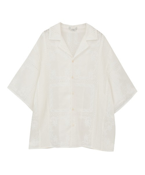 CLANE/クラネ/EMBROIDERY LACE BOX SHIRTS（シャツ/ブラウス）｜CLANE