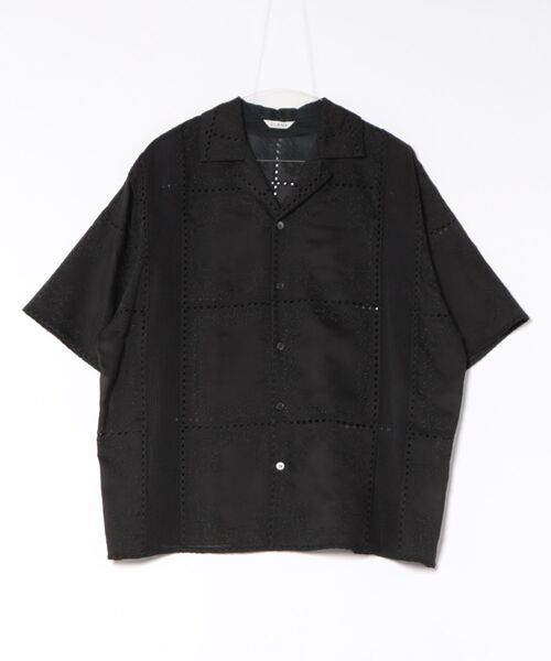 CLANE（クラネ）の「CLANE/クラネ/EMBROIDERY LACE BOX SHIRTS（シャツ/ブラウス・レディース・ブラック/ホワイト・1）」の7枚目の写真