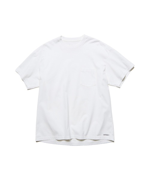 SOPHNET.(ソフネット)の「LUSTER COTTON ESSENTIAL S/S TEE(Tシャツ/カットソー・メンズ・ブラック/ホワイト/オレンジ・1/2/3/4)」の2枚目の写真