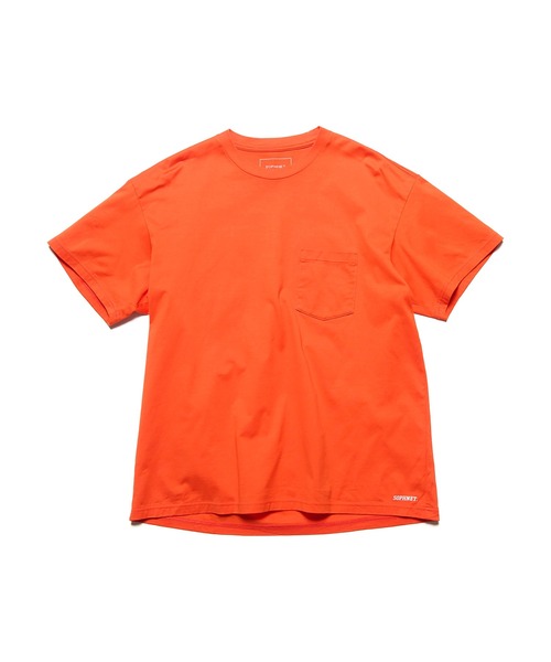 SOPHNET.(ソフネット)の「LUSTER COTTON ESSENTIAL S/S TEE(Tシャツ/カットソー・メンズ・ブラック/ホワイト/オレンジ・1/2/3/4)」の1枚目の写真