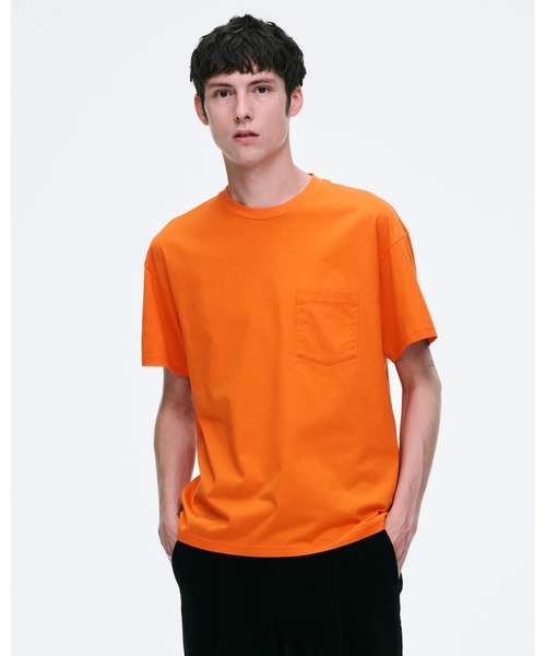 SOPHNET.(ソフネット)の「LUSTER COTTON ESSENTIAL S/S TEE(Tシャツ/カットソー・メンズ・ブラック/ホワイト/オレンジ・1/2/3/4)」の4枚目の写真