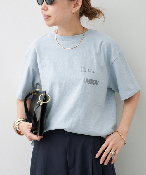 AMERICANA（アメリカーナ）の「【AMERICANA/アメリカーナ】TEE（Tシャツ/カットソー・レディース・ホワイト/スカイブルー/チャコールグレー・FREE）」の22枚目の写真