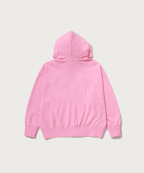 A BATHING APE（アベイシングエイプ）の「BAPE LOGO CRYSTAL STONES OVERSIZED ZIP HOODIE（パーカー・レディース・ブラック/ピンク・SMALL/MEDIUM）」の4枚目の写真