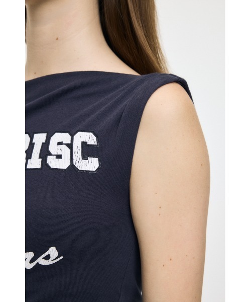 MOUSSY(マウジー)の「ASYMMETRY COLLEGE タンクトップ(タンクトップ・レディース・ネイビー/杢グレー/オフホワイト・FREE)」の14枚目の写真