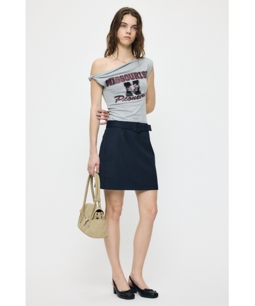 MOUSSY(マウジー)の「ASYMMETRY COLLEGE タンクトップ(タンクトップ・レディース・ネイビー/杢グレー/オフホワイト・FREE)」の19枚目の写真