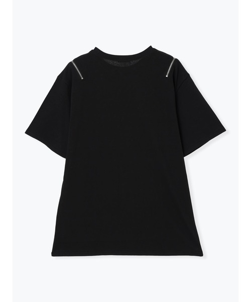 NOEMIE(ノエミー)の「肩ZIPアバラプリントTシャツ(Tシャツ/カットソー・レディース・ブラック/オフホワイト/ブルー系その他・M)」の17枚目の写真