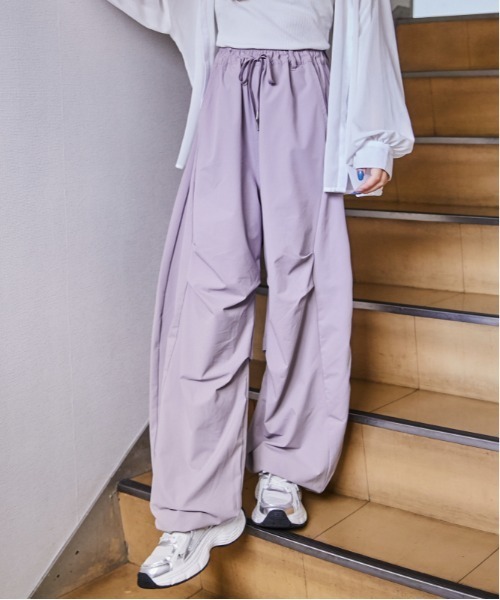 GORGE(ゴージ)の「《バレルタック》ワイドパンツ/モード×リラックス/春夏/全3色(その他パンツ・レディース・チャコール/パープル/ブラック・F)」の16枚目の写真