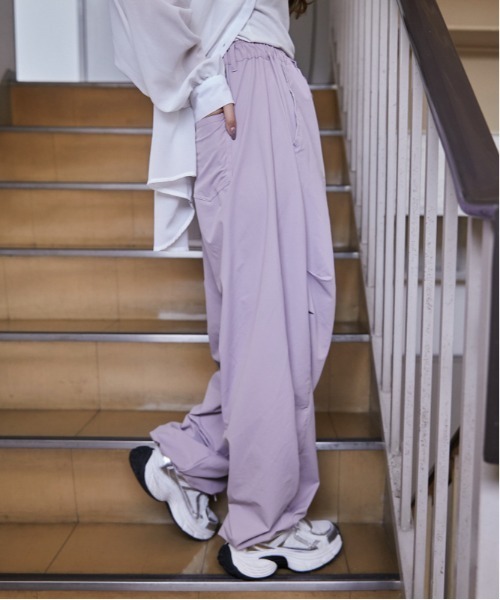 GORGE(ゴージ)の「《バレルタック》ワイドパンツ/モード×リラックス/春夏/全3色(その他パンツ・レディース・チャコール/パープル/ブラック・F)」の19枚目の写真