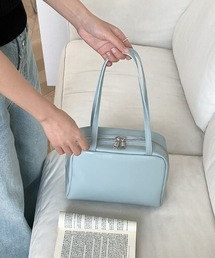 ロングハンドルスクエアボストンバッグ