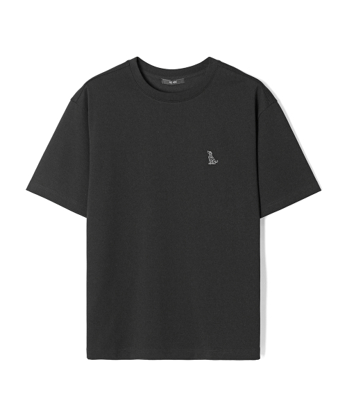 ADHOC(アドホック)の「男性分斗シグニチャー犬プリント半袖Tシャツ (ブラック) (HC4ST90)(Tシャツ/カットソー・メンズ・その他・95/100/105)」の2枚目の写真