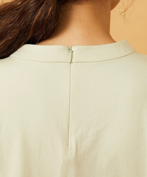 Jocomomola（ホコモモラ）の「【接触冷感】Amigo フラワー刺繍プリントカットソー（Tシャツ/カットソー・レディース・ネイビー/クリーム・40）」の13枚目の写真