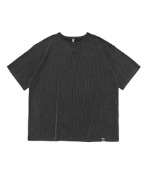 ACS ヘンリーネック 半袖Tシャツ (チャコール)
