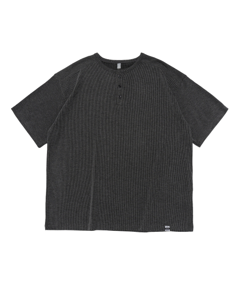 CARGOBROS(カーゴブロス)の「ACS ヘンリーネック 半袖Tシャツ (チャコール)(Tシャツ/カットソー・メンズ・その他・FREE)」の1枚目の写真