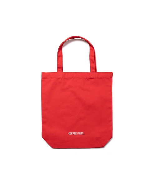 Chocolate Jesus Coffee（チョコレートジーザスコーヒー）の「COFFEE LOGO TOTE BAG（トートバッグ・メンズ・レッド/オリーブ・MEDIUM）」の4枚目の写真