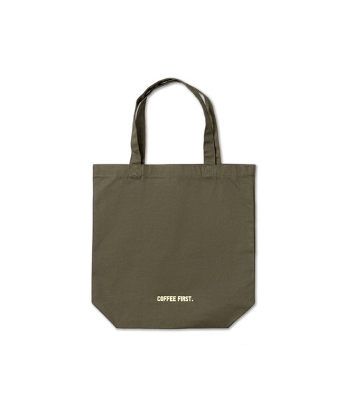 Chocolate Jesus Coffee（チョコレートジーザスコーヒー）の「COFFEE LOGO TOTE BAG（トートバッグ・メンズ・レッド/オリーブ・MEDIUM）」の3枚目の写真