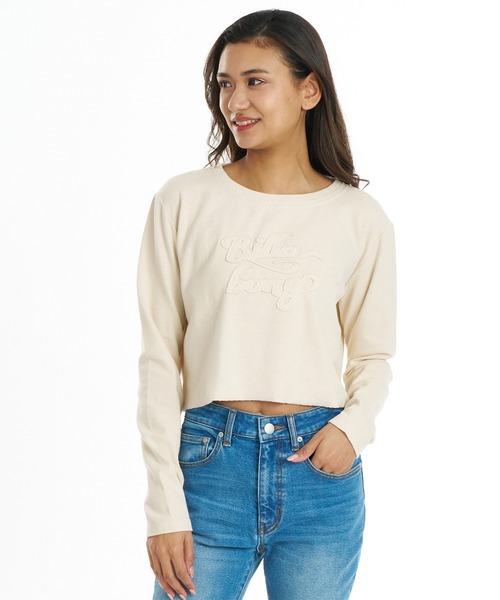 BILLABONG(ビラボン)の「BILLABONG/ビラボン 長袖Tシャツ ロンT BG014056(Tシャツ/カットソー・レディース・ブラック/アイボリー/ブラウン/ピンク・L/M)」の2枚目の写真