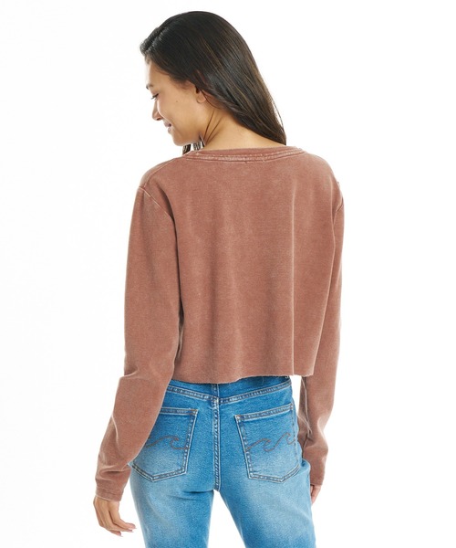 BILLABONG(ビラボン)の「BILLABONG/ビラボン 長袖Tシャツ ロンT BG014056(Tシャツ/カットソー・レディース・ブラック/アイボリー/ブラウン/ピンク・L/M)」の10枚目の写真