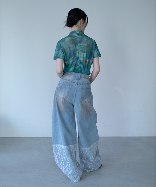 VACANCY(ヴァカンシー)の「フィルフィガーエアロプリーツシアートップス(Tシャツ/カットソー・レディース・グリーン・FREE)」の21枚目の写真