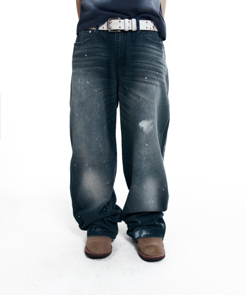AAKAM(アーカム)の「Splatter Painted Denim Pants (Blue)(デニムパンツ・レディース・その他・1/2)」の12枚目の写真
