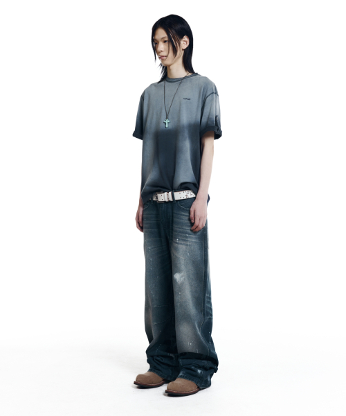 AAKAM(アーカム)の「Splatter Painted Denim Pants (Blue)(デニムパンツ・レディース・その他・1/2)」の14枚目の写真