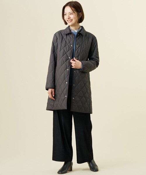 J.PRESS Ladies（J.プレス レディス）の「【レイヤードスタイルに】コットンスムース レースデザイン カットソー（Tシャツ/カットソー・レディース・ダルブルー系/ライトグレー系/ネイビー系/ホワイト系・SMALL）」の16枚目の写真