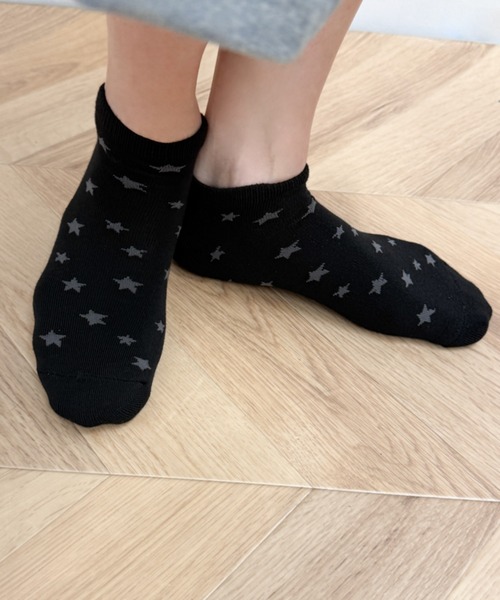 WEGO(ウィゴー)の「WEGO/ミニスター総柄ショートソックス(ソックス/靴下・メンズ・ブラック/ブラウン・25-27CM)」の5枚目の写真