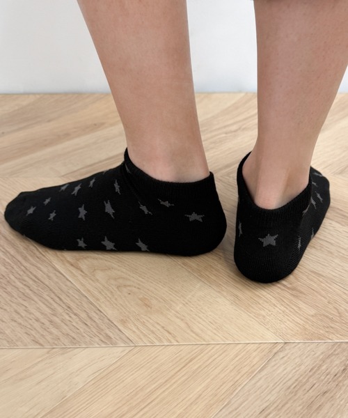 WEGO(ウィゴー)の「WEGO/ミニスター総柄ショートソックス(ソックス/靴下・メンズ・ブラック/ブラウン・25-27CM)」の6枚目の写真