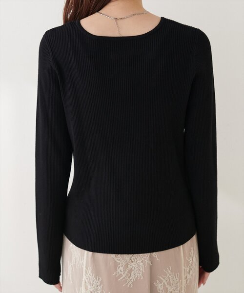 natural couture（ナチュラルクチュール）の「Wジップカーディガン（カーディガン/ボレロ・レディース・ブラック/ピンク/サックスブルー/ブラウン/ライトベージュ/オフホワイト・FREE）」の18枚目の写真