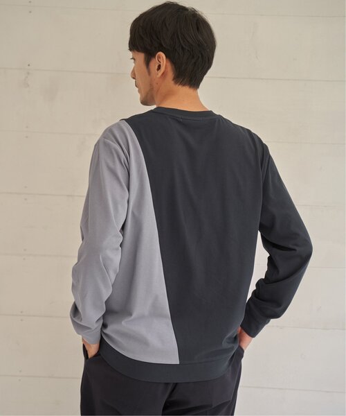 ikka（イッカ）の「【吸水速乾】ブロックスドライトレーナーロンT【MonoMax × 小泉孝太郎】【親子コーデ】（Tシャツ/カットソー・メンズ・ブラック/ネイビー/ホワイト/ワイン・M/XL/L/S）」の13枚目の写真