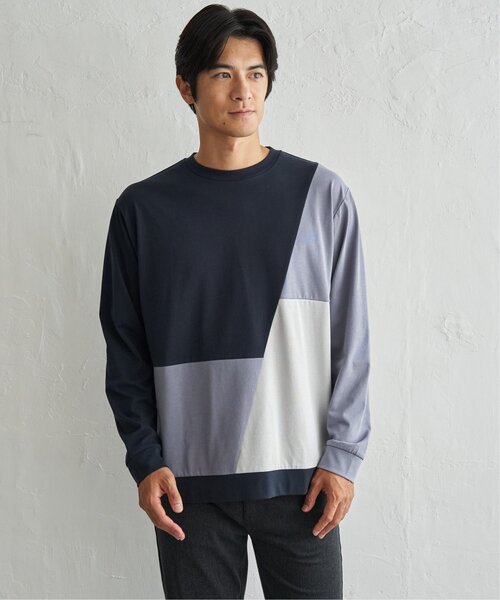 ikka（イッカ）の「【吸水速乾】ブロックスドライトレーナーロンT【MonoMax × 小泉孝太郎】【親子コーデ】（Tシャツ/カットソー・メンズ・ブラック/ネイビー/ホワイト/ワイン・M/XL/L/S）」の17枚目の写真