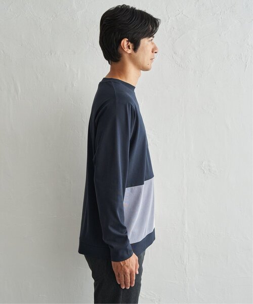ikka（イッカ）の「【吸水速乾】ブロックスドライトレーナーロンT【MonoMax × 小泉孝太郎】【親子コーデ】（Tシャツ/カットソー・メンズ・ブラック/ネイビー/ホワイト/ワイン・M/XL/L/S）」の19枚目の写真