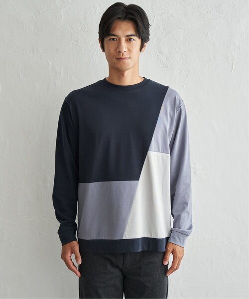 ikka（イッカ）の「【吸水速乾】ブロックスドライトレーナーロンT【MonoMax × 小泉孝太郎】【親子コーデ】（Tシャツ/カットソー・メンズ・ブラック/ネイビー/ホワイト/ワイン・M/XL/L/S）」の21枚目の写真