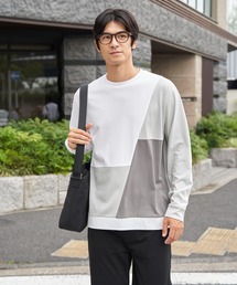 ikka | 【吸水速乾】ブロックスドライトレーナーロンT【MonoMax × 小泉孝太郎】【親子コーデ】(Tシャツ/カットソー)
