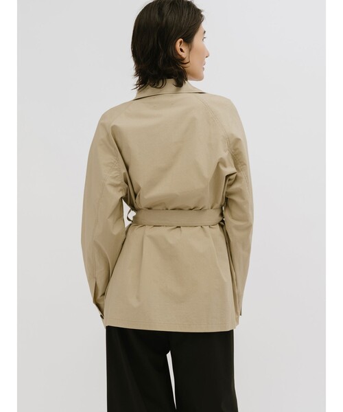 MIDIUMISOLID(ミディウミソリッド)の「MIDIUMISOLID for Ladies ラップトレンチシャツ(シャツ/ブラウス・レディース・ネイビー/ベージュ・FREE)」の6枚目の写真