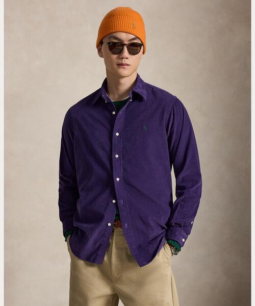 POLO RALPH LAUREN(ポロ ラルフ ローレン)の「クラシック フィット コーデュロイ シャツ(シャツ/ブラウス・メンズ・パープル・XS/S/M/L)」の1枚目の写真