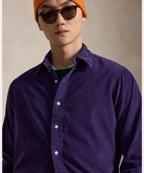POLO RALPH LAUREN(ポロ ラルフ ローレン)の「クラシック フィット コーデュロイ シャツ(シャツ/ブラウス・メンズ・パープル・XS/S/M/L)」の5枚目の写真