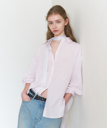 STRIPED SUMMER OVERSHIRT_PINK